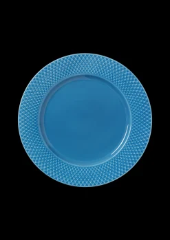 Lyngby Porcelæn Rhombe Color Middagstallerken Ø27 cm blå