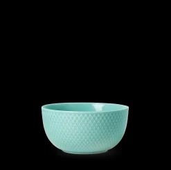 Lyngby Porcelæn Rhombe Color Skål Ø13 cm aqua