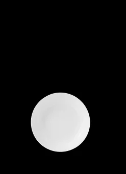 Lyngby Porcelæn Rhombe Coupe Tallerken Ø20 cm hvit