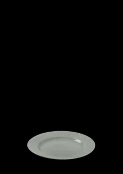 Lyngby Porcelæn Rhombe Earth Lunsjtallerken Ø21 cm moss