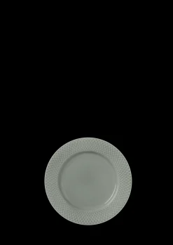 Lyngby Porcelæn Rhombe Earth Lunsjtallerken Ø21 cm moss