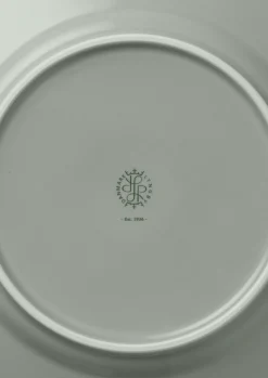 Lyngby Porcelæn Rhombe Earth Lunsjtallerken Ø21 cm moss