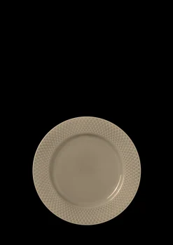 Lyngby Porcelæn Rhombe Earth Lunsjtallerken Ø23 cm clay