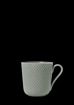 Lyngby Porcelæn Rhombe Earth Kopp med hank 39 cl moss