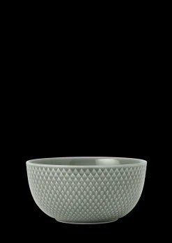 Lyngby Porcelæn Rhombe Earth Skål Ø13 cm moss - Kjøp nå