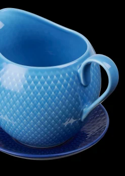 Lyngby Porcelæn Rhombe Farge gryte 67 cl blå - Kjøp her