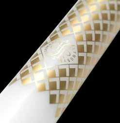 Lyngby Porcelæn Rhombe Kalenderlys Ø2.5 cm hvit