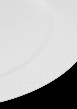 Lyngby Porcelæn Rhombe Middagstallerken Ø27 cm hvit