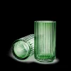 Lyngby Vase H15.5 copenhagen green munnblåst glass