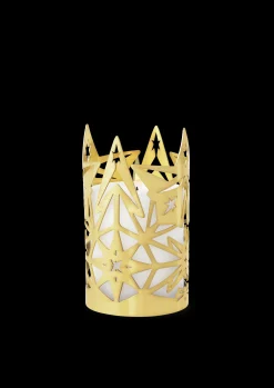 Lysestake Ø8 cm forgylt