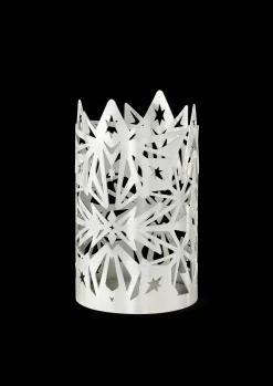 Lysestake Ø9.5 cm forsølvet