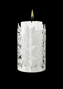 Lysestake Ø9.5 cm forsølvet