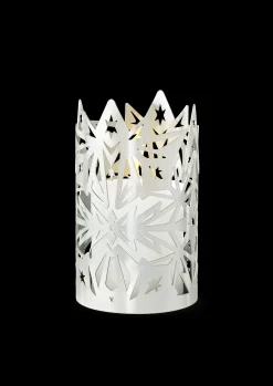 Lysestake Ø9.5 cm forsølvet