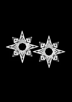 Lysmansjett Stjerne H3 forsølvet 2 stk.