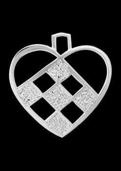 Rosendahl Flettet hjerte H12 forsølvet