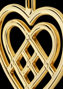 Rosendahl Flettet julehjerte H6.5 forgylt - Kjøp nå