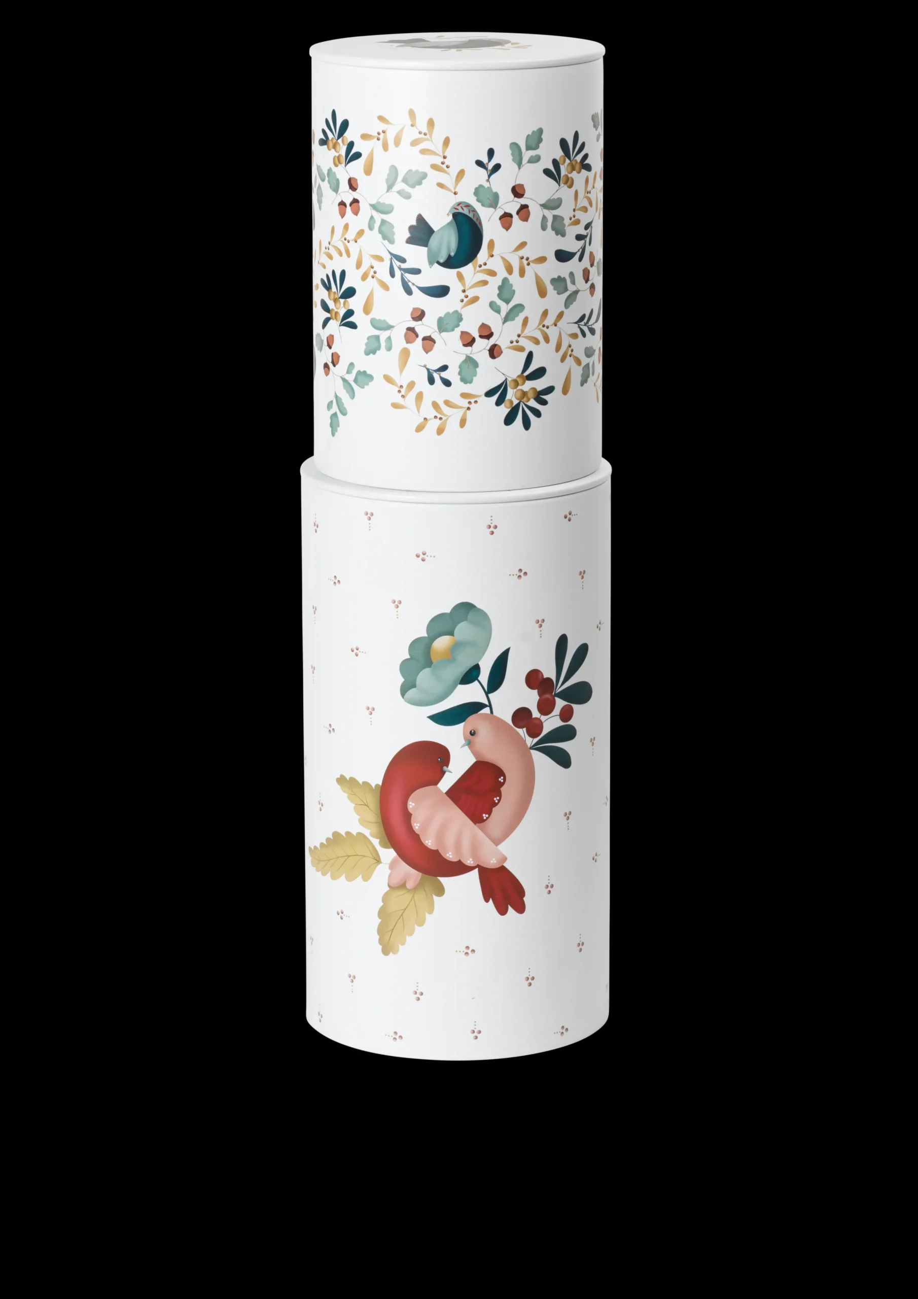 Rosendahl GC Cottage Oppbevaringsboks Ø10/Ø11 hvit m. deko