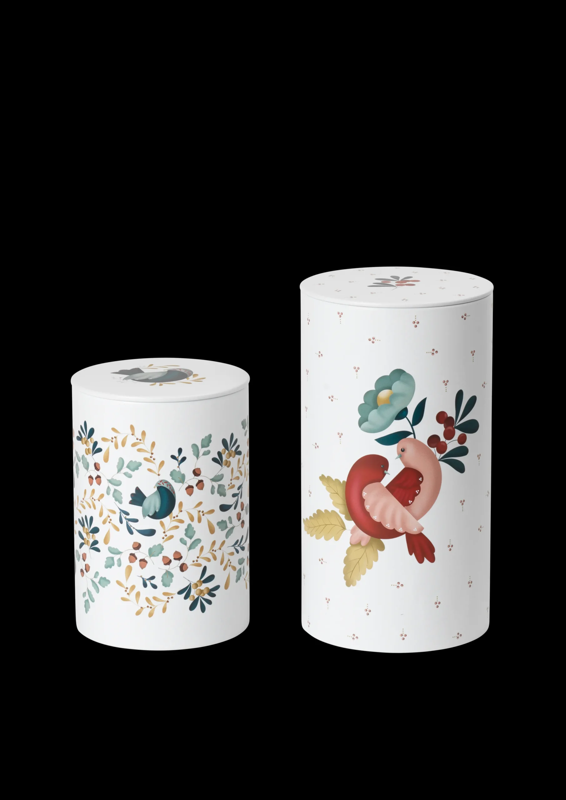 Rosendahl GC Cottage Oppbevaringsboks Ø10/Ø11 hvit m. deko