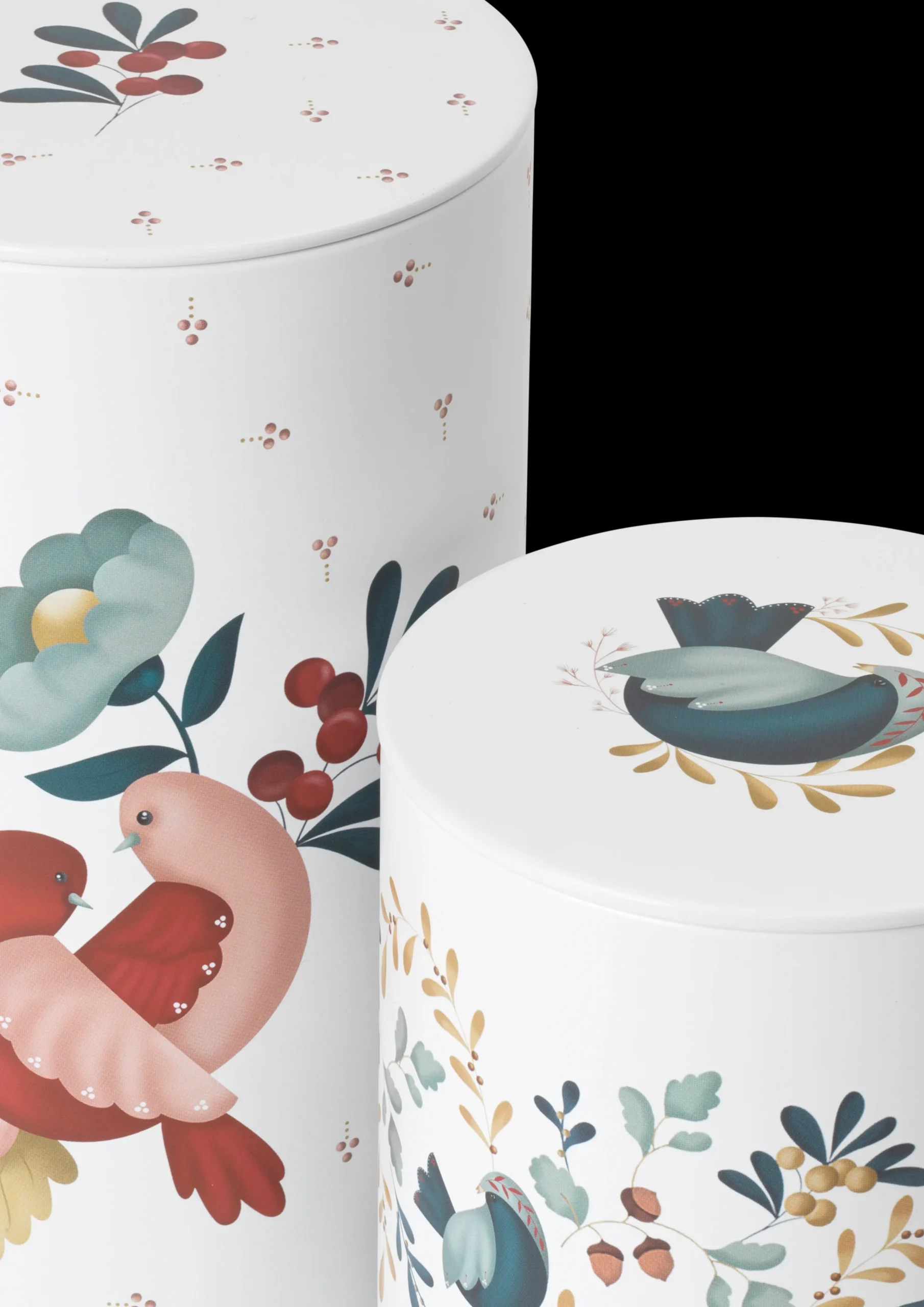 Rosendahl GC Cottage Oppbevaringsboks Ø10/Ø11 hvit m. deko