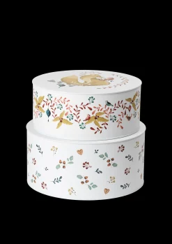 Rosendahl GC Cottage Oppbevaringsboks Ø20/Ø22 hvit m. deko