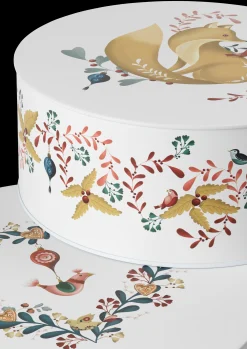 Rosendahl GC Cottage Oppbevaringsboks Ø20/Ø22 hvit m. deko