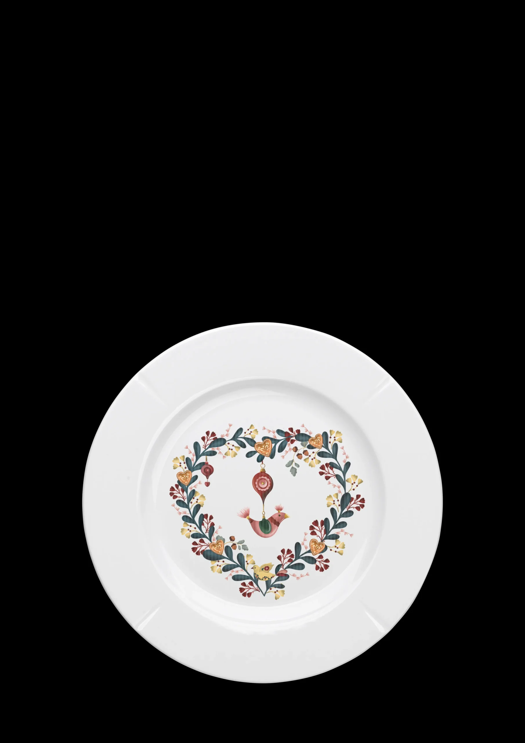 Rosendahl GC Cottage Tallerken Ø19.5 cm hvit m. deko