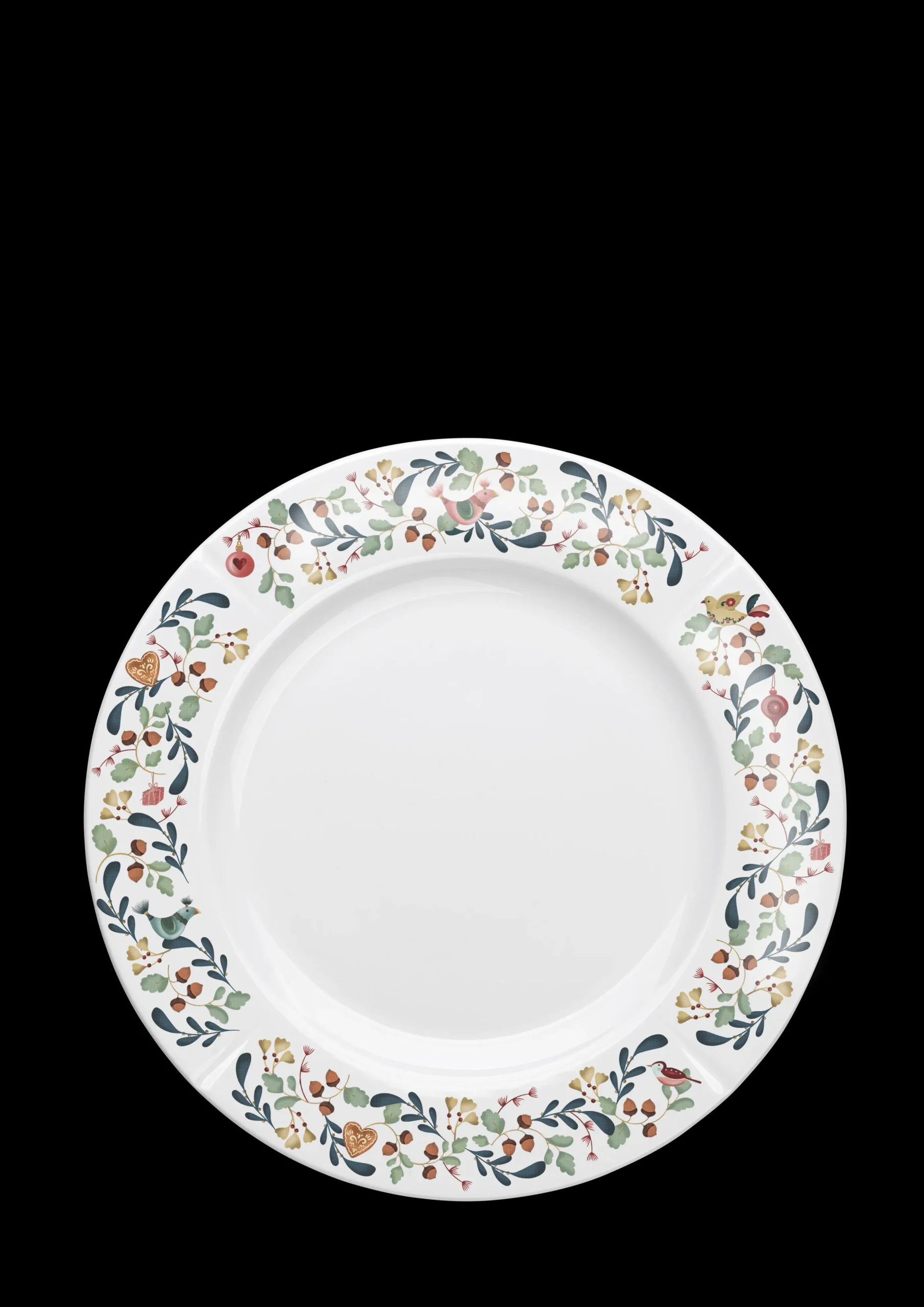 Rosendahl GC Cottage Tallerken Ø27 cm hvit m. deko - Kjøp nå