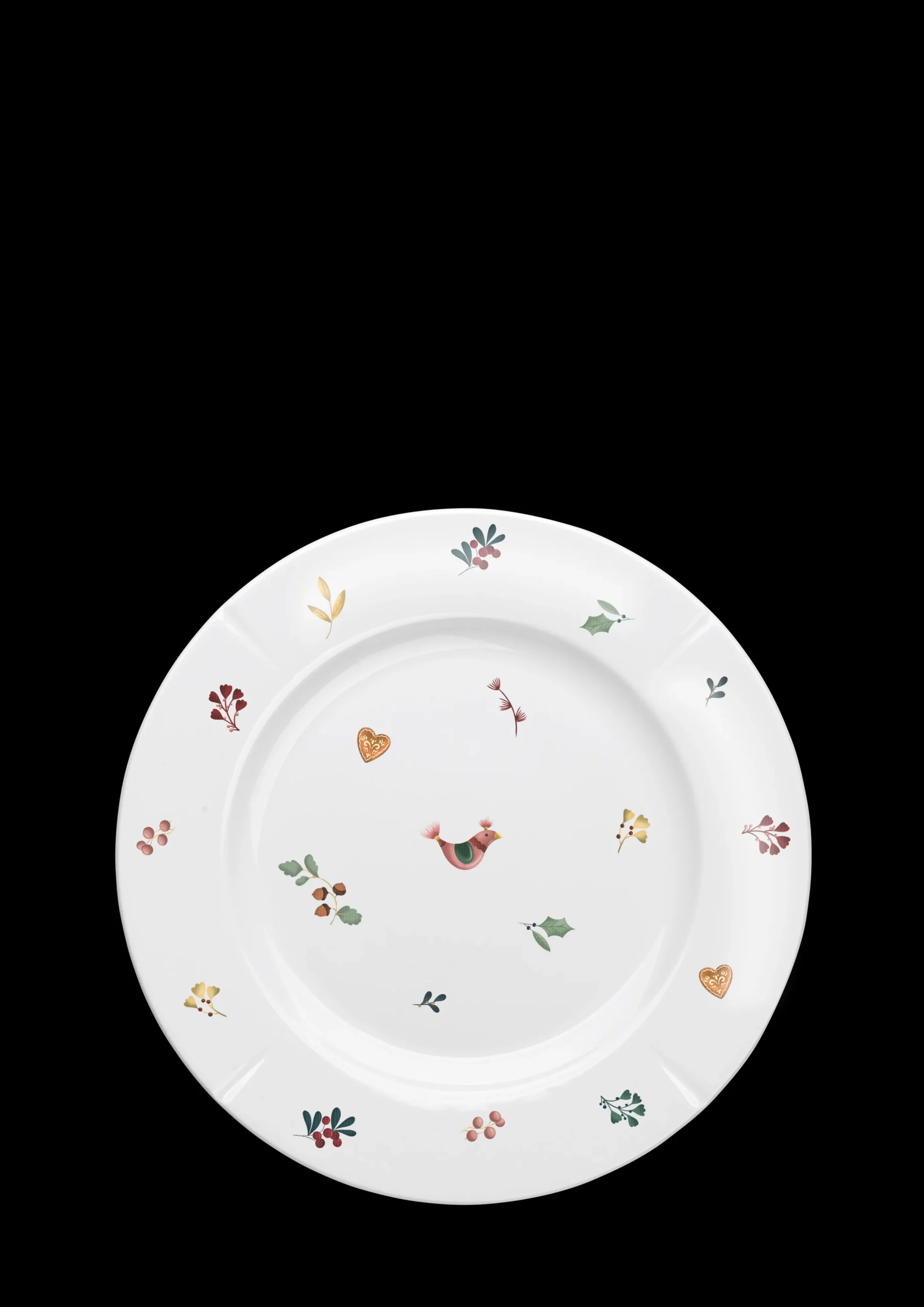 Rosendahl GC Cottage Tallerken Ø23 cm hvit m. deko - Kjøp nå